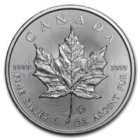 1 oncia Maple Leaf Bu d' argento puro 999.9 - anno 2014