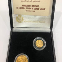 Scudi 1 e 2  gr. 9.67 in oro 900/000